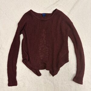 Aeropostale Maroon Crew Neck Sweater